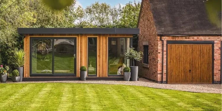 luxury insulated cedar garden room