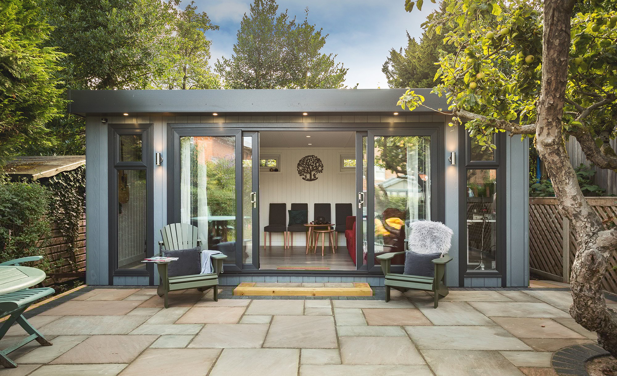 wooden garden room exterior 