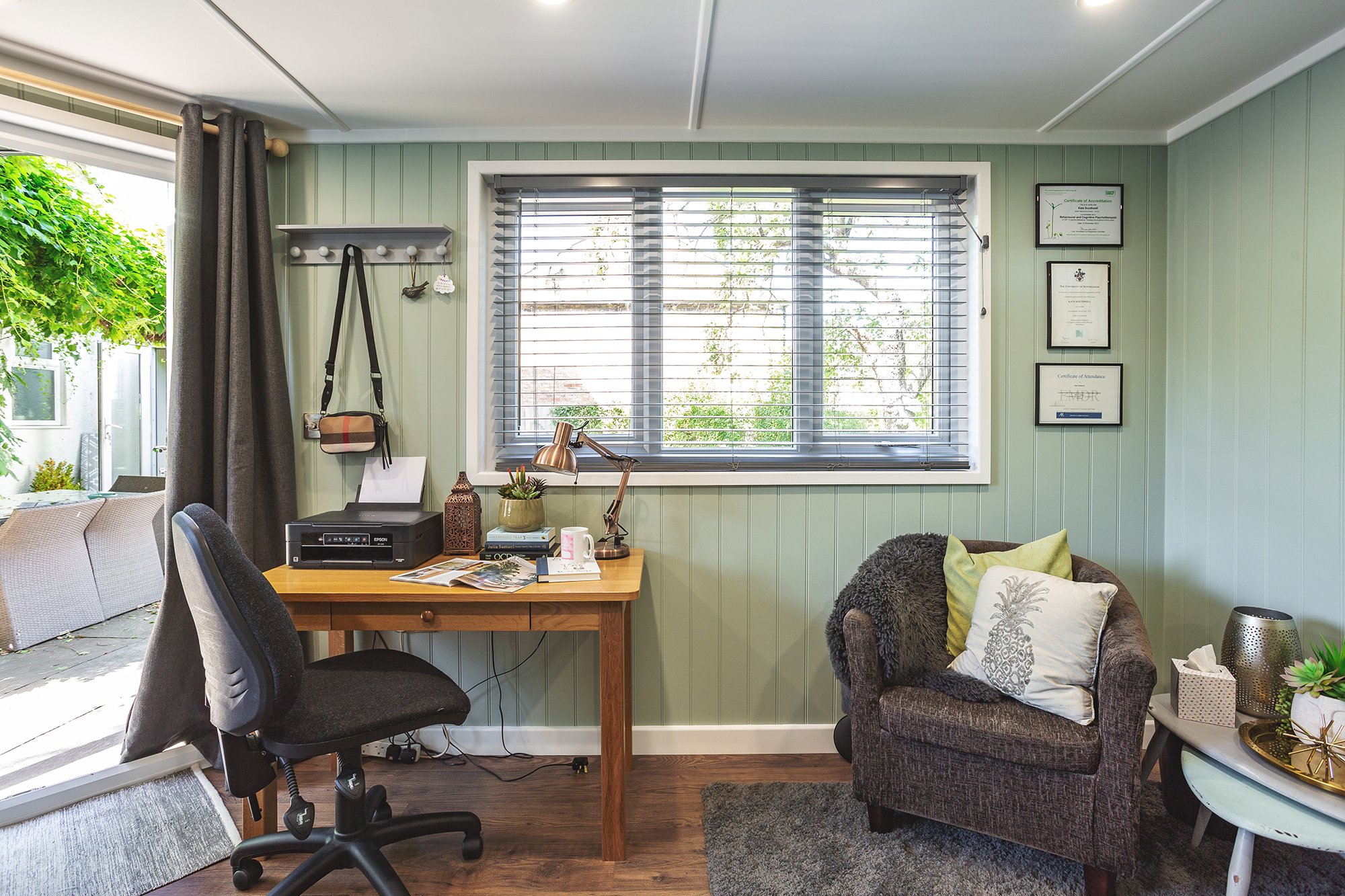 Home office in garden