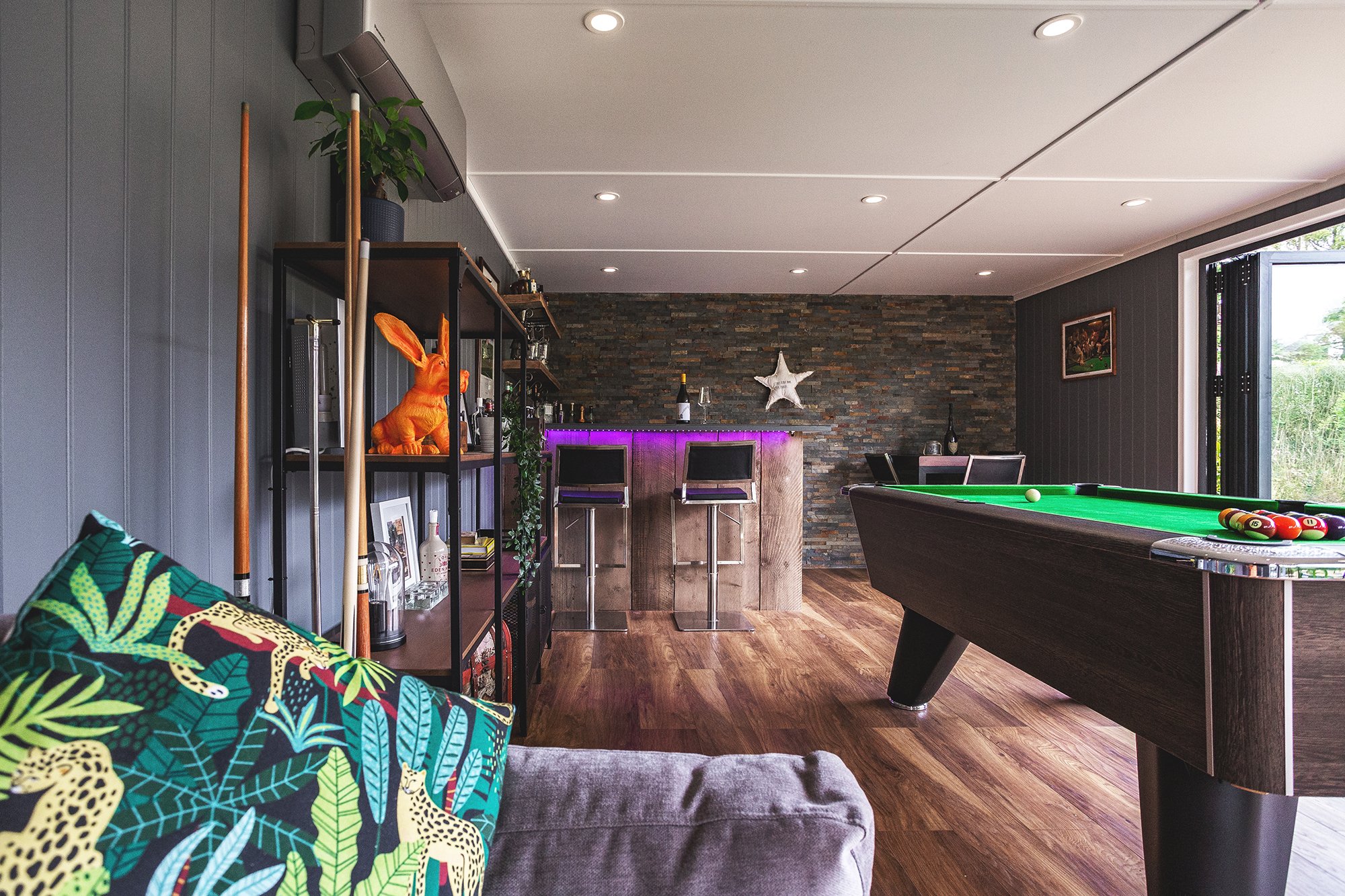 Garden bar man cave