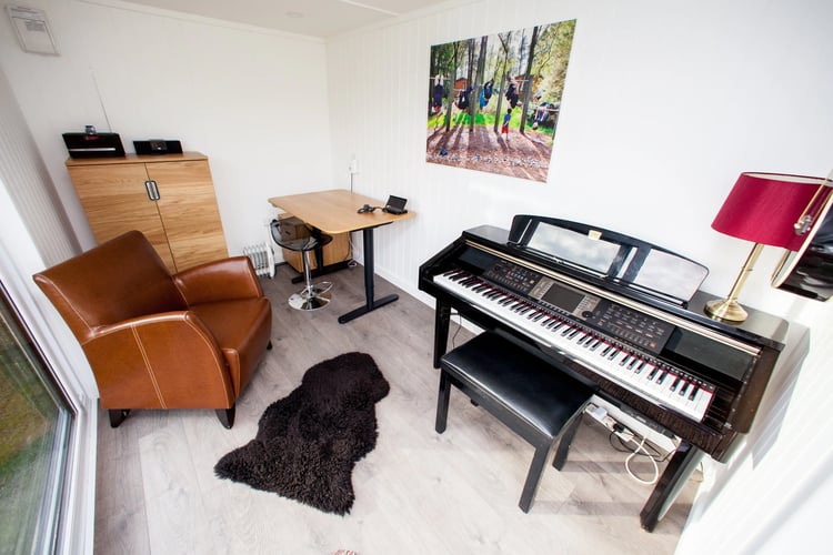 home music studio garden room