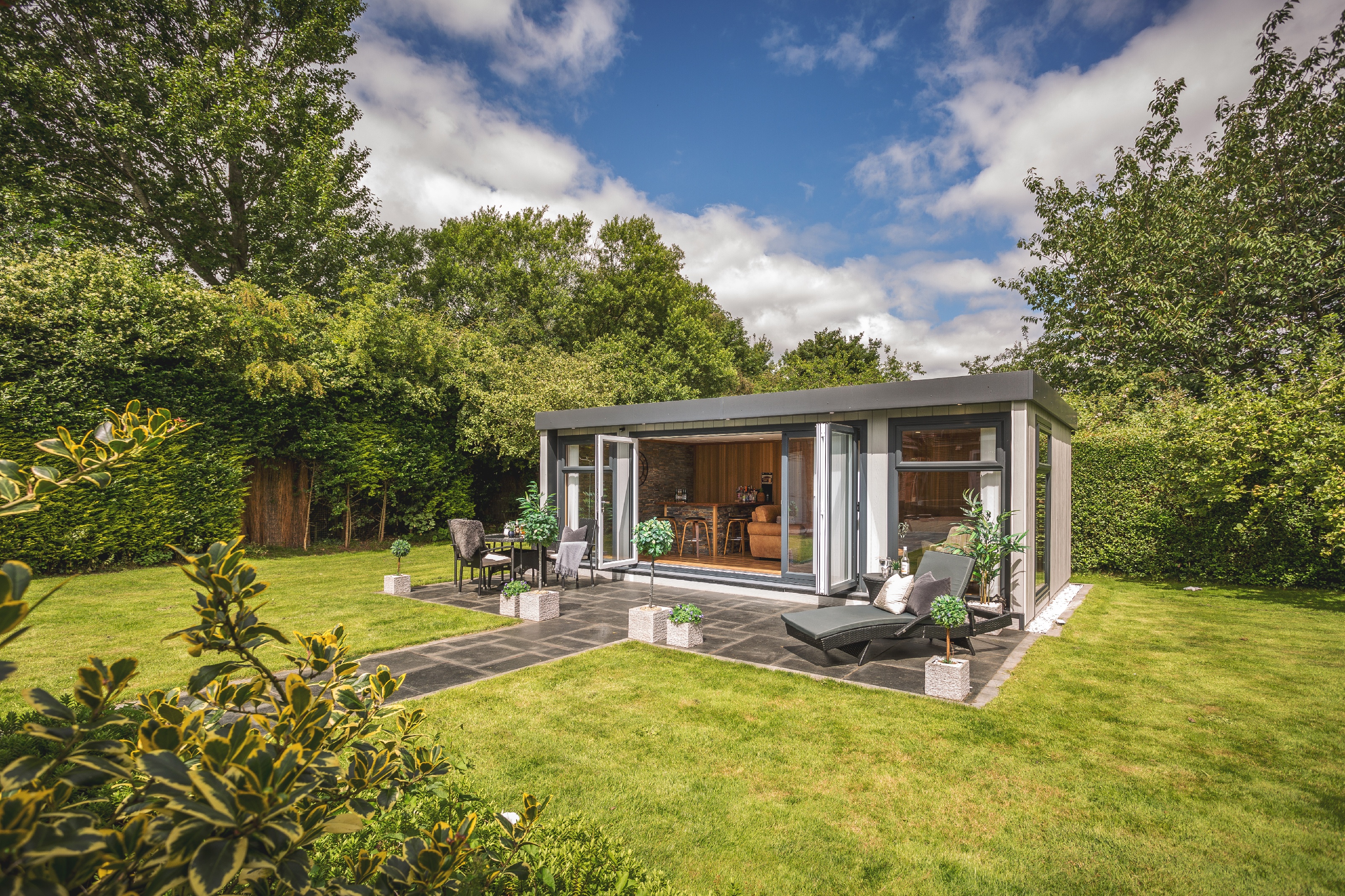 Wooden garden games room for the family