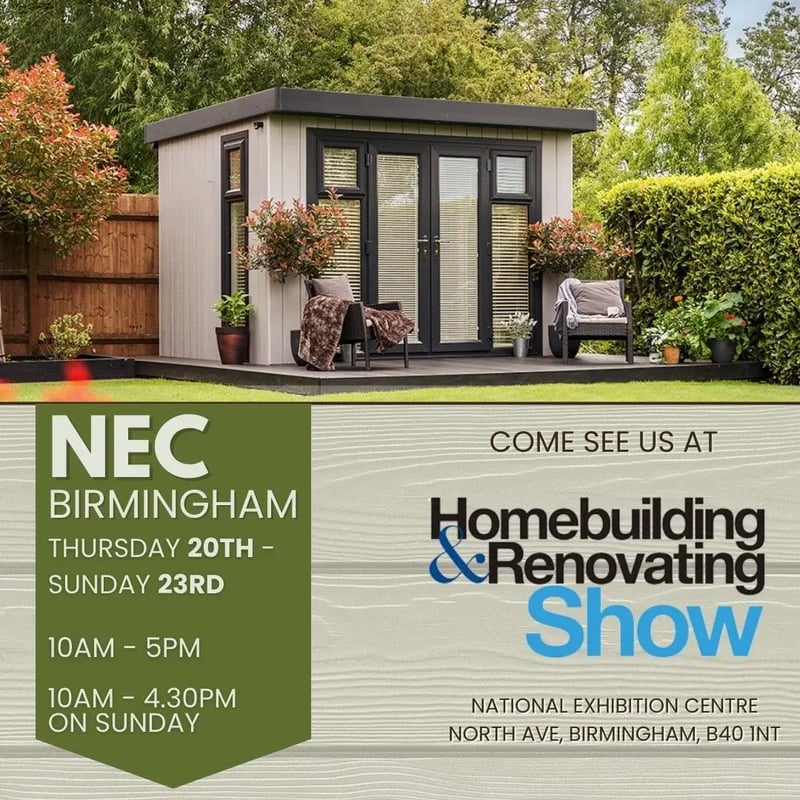 Homebuilding show garden rooms