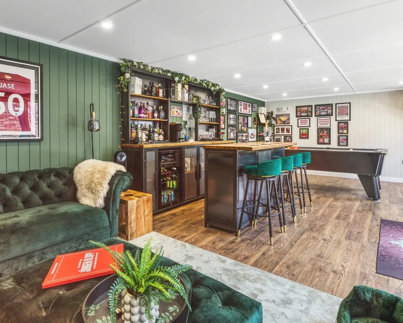 inside a garden bar