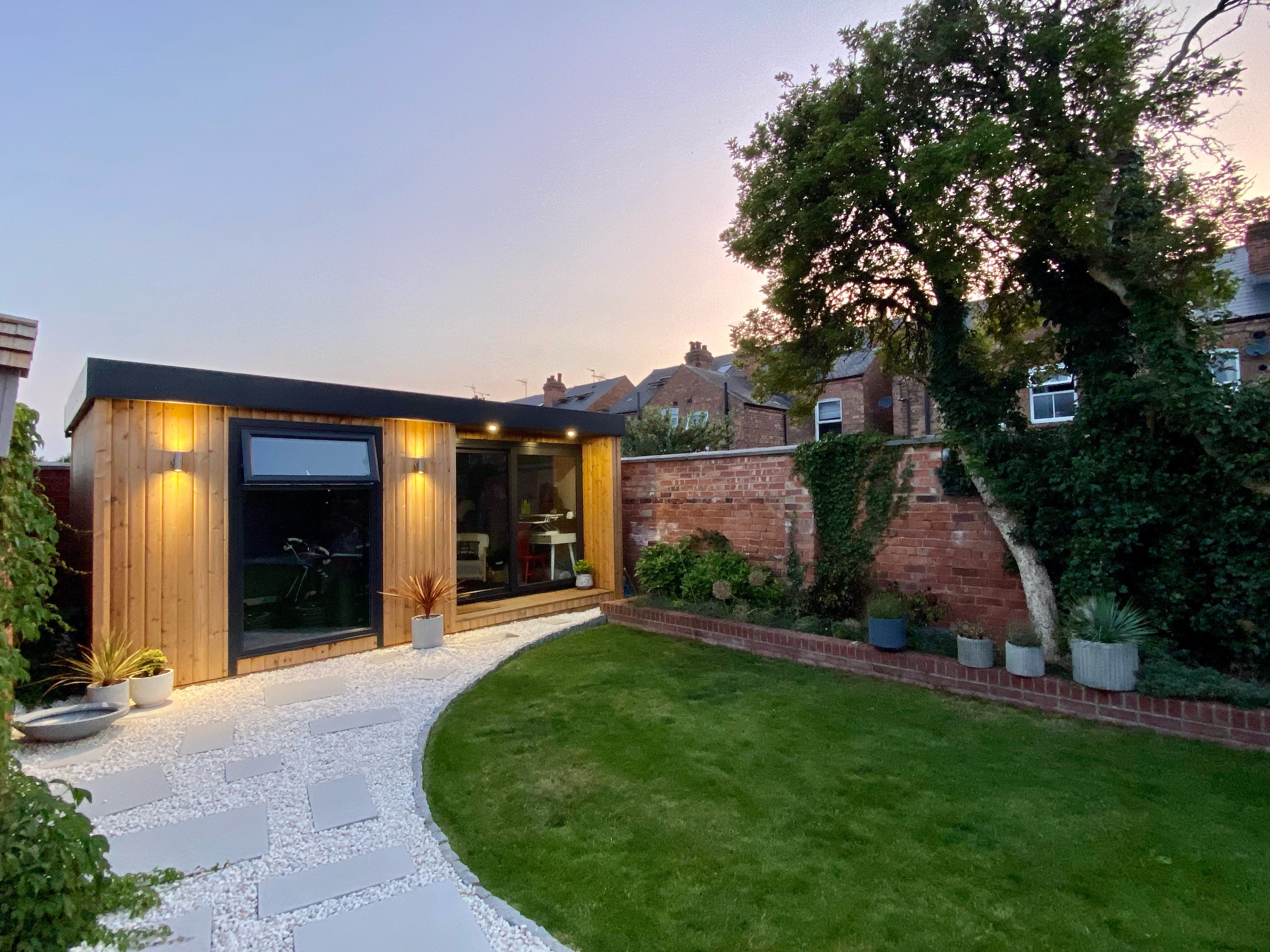 Garden Room with Exterior Lighting
