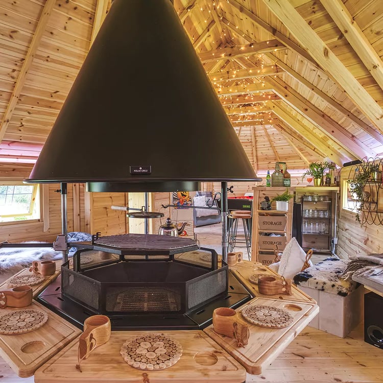 arctic cabins large bbq cabin with bar 
