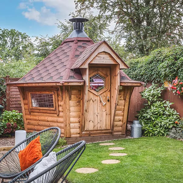 BBQ in small urban garden
