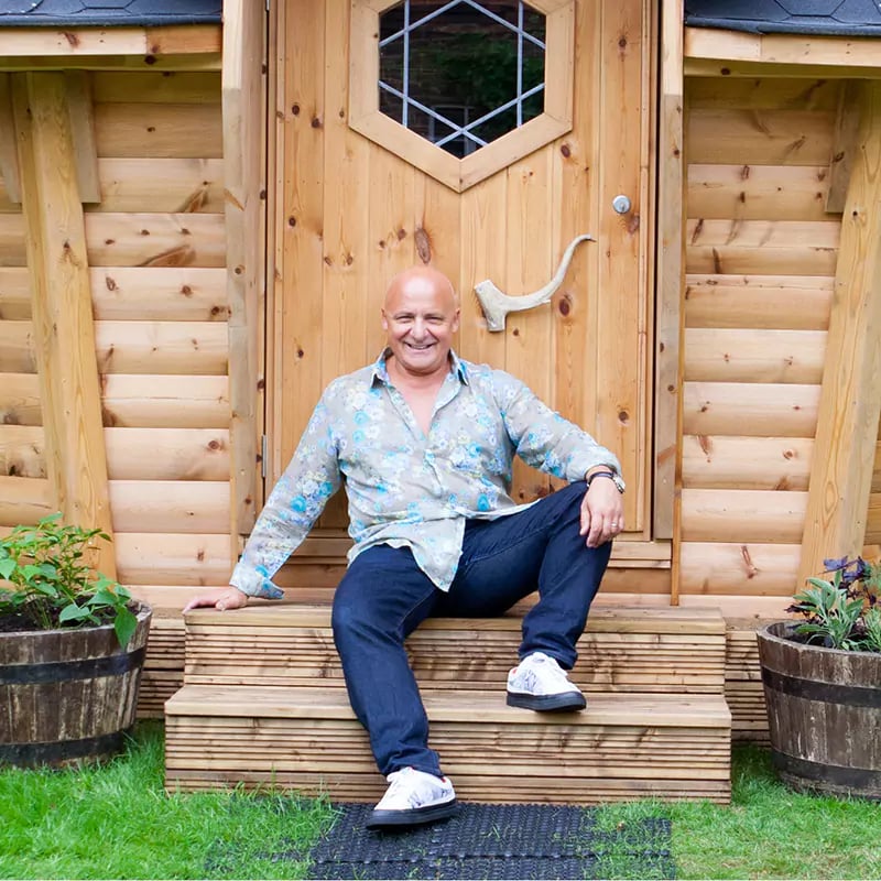 Aldo Zilli's Arctic Cabins BBQ cabin