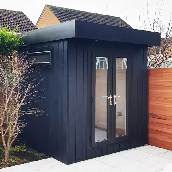 small insulated garden office in zero maintenance