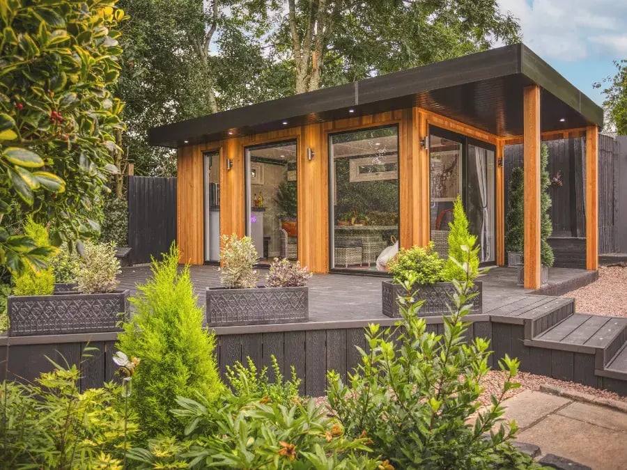 cedar garden room with veranda