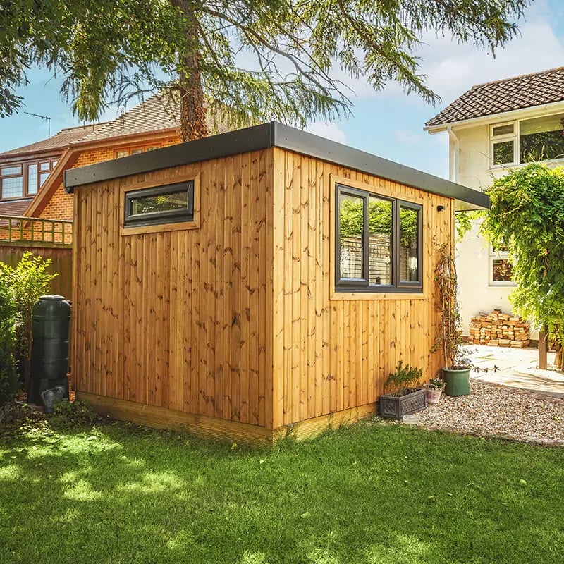 timber garden office pod