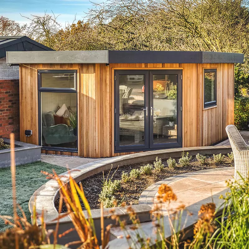 premium garden room in the corner