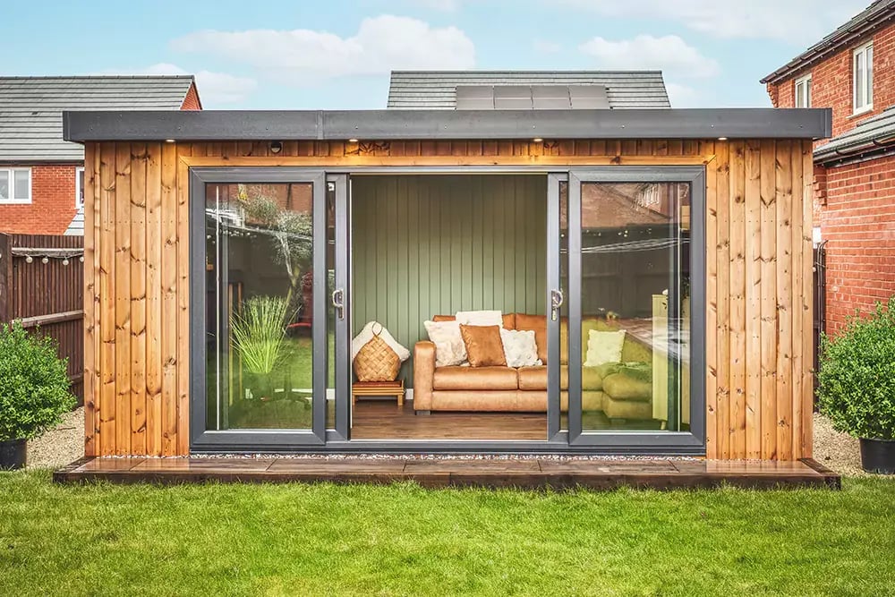 Scandinavian Redwood Timber Garden Rooms