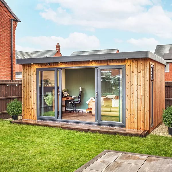 insulated bespoke garden office and snug