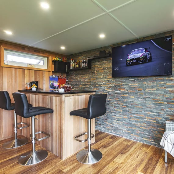 Garden Bar Interior with pool table and bar area