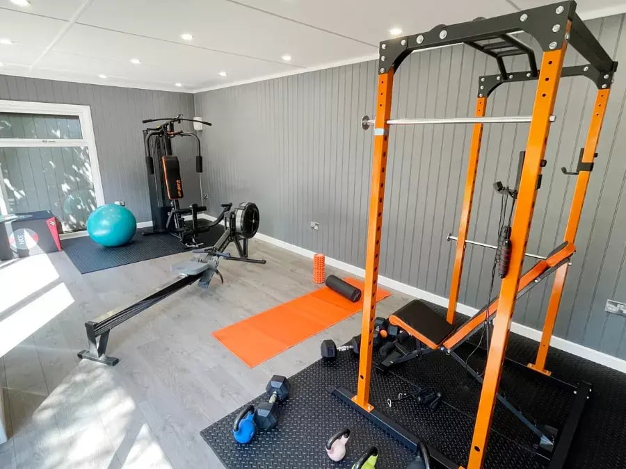 inside a garden gym