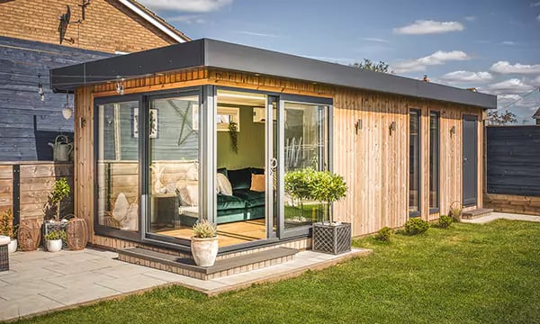 large timber garden office