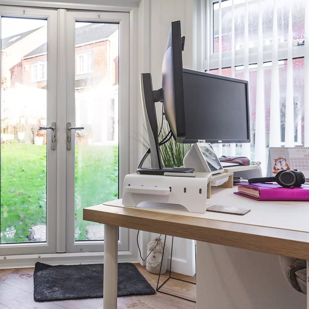 interior of a small garden office