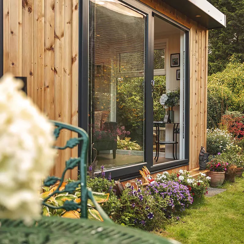 summerhouse room for the garden close up