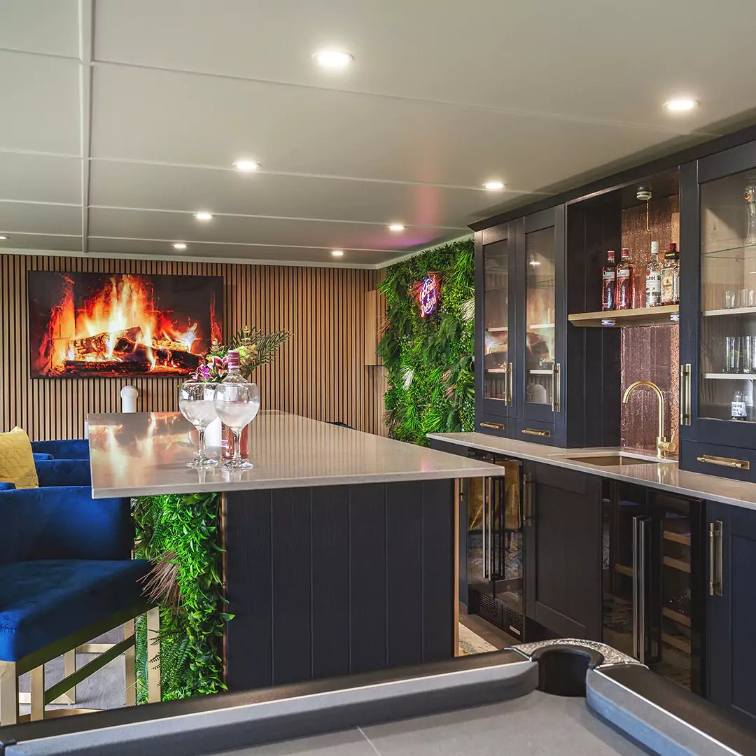 inside a garden bar