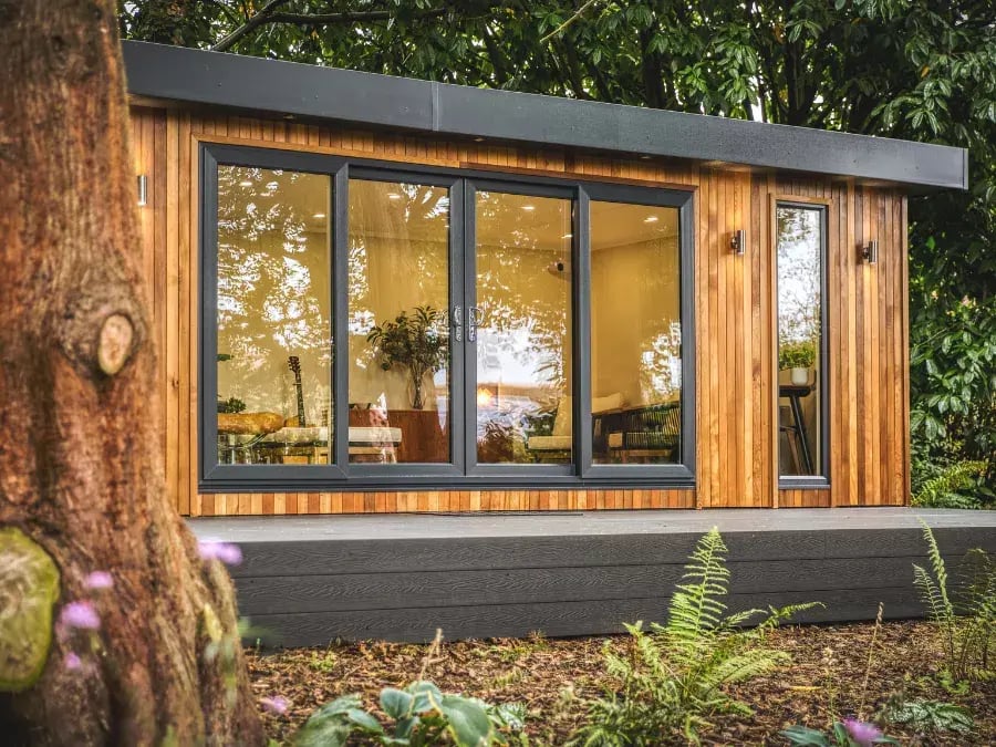 large luxury garden room