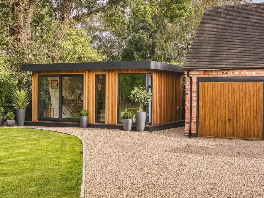 bespoke garden room with insulation