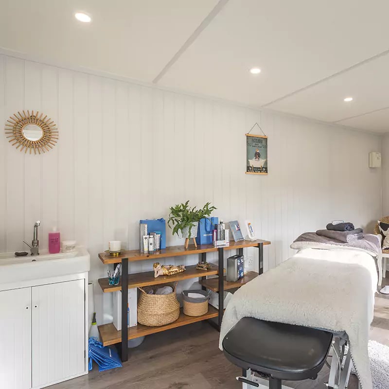 interior of a garden room therapy room