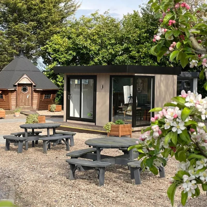 insulated composite garden room