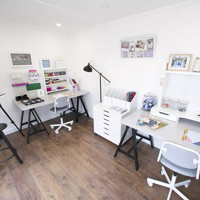 crafts room in the garden