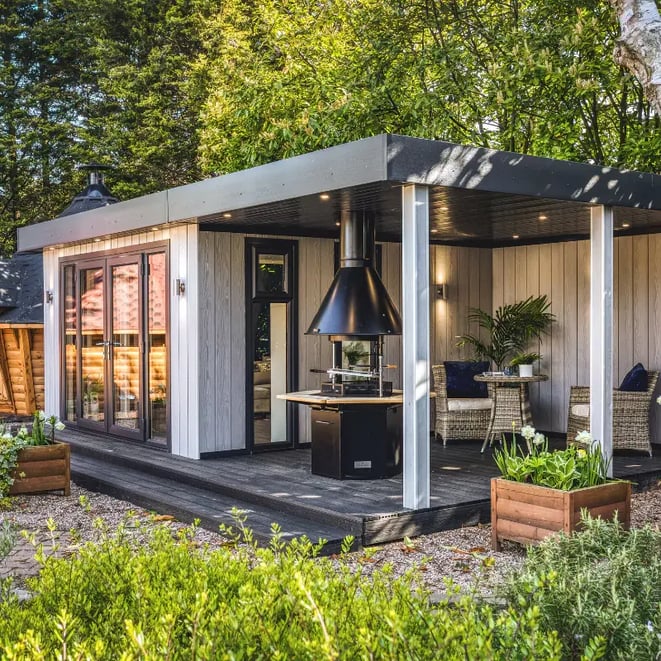 outdoor kitchen garden room