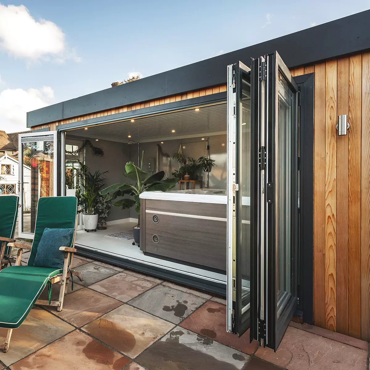 Cabin Master Hydropool Midlands Hot Tub Room