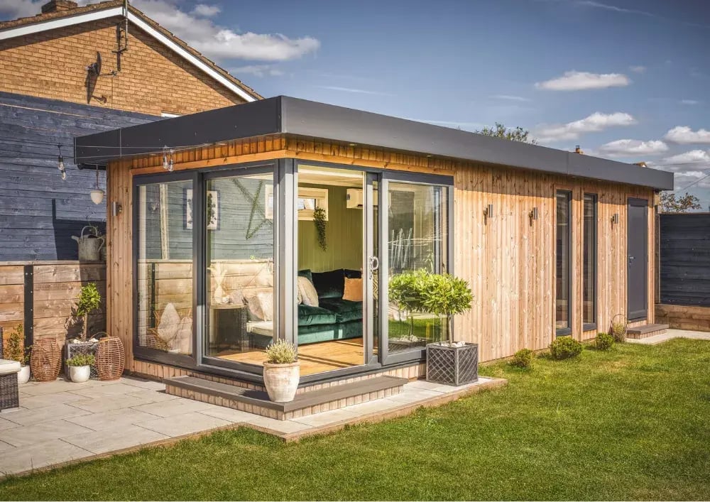 large bespoke garden office room