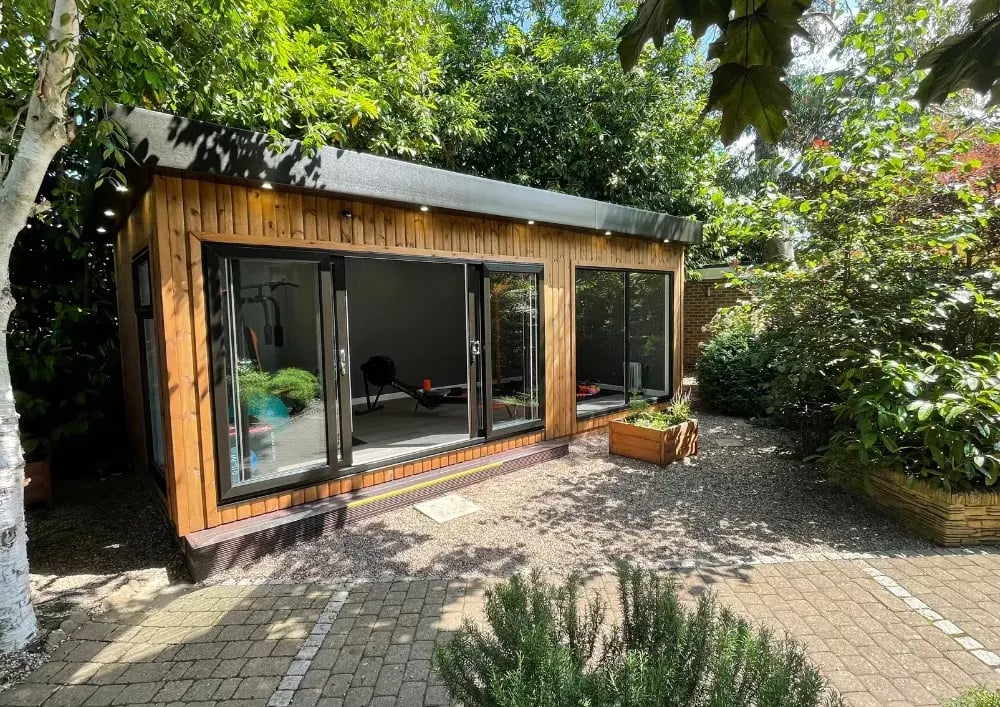 extra height gym building for the garden