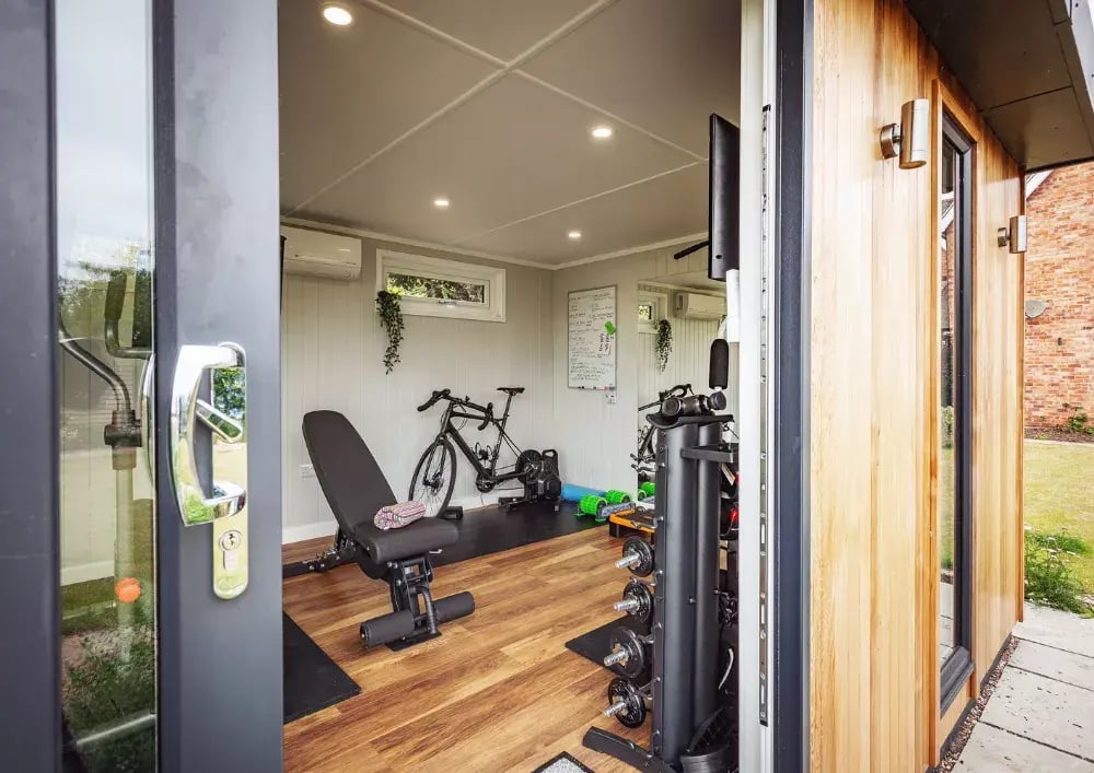 looking inside garden gym