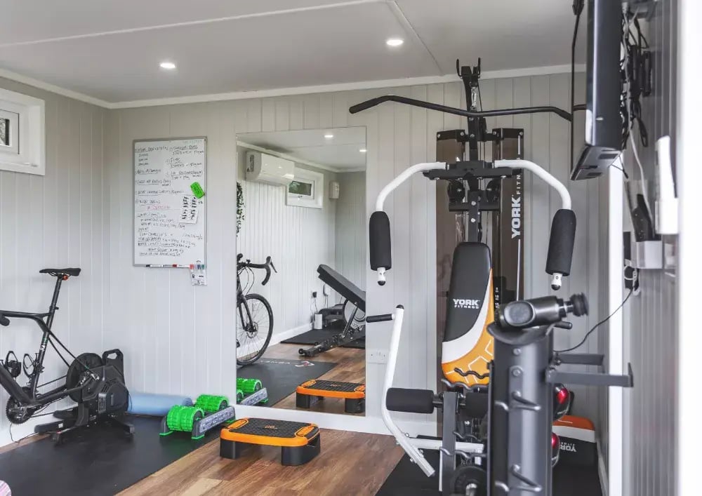 inside a garden gym room