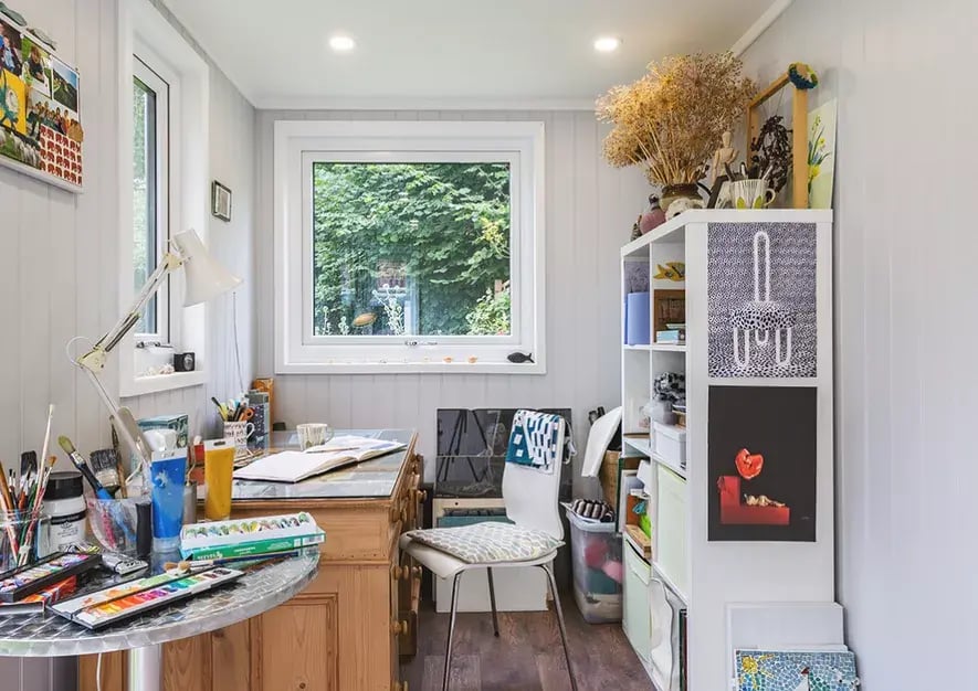 small garden art studio