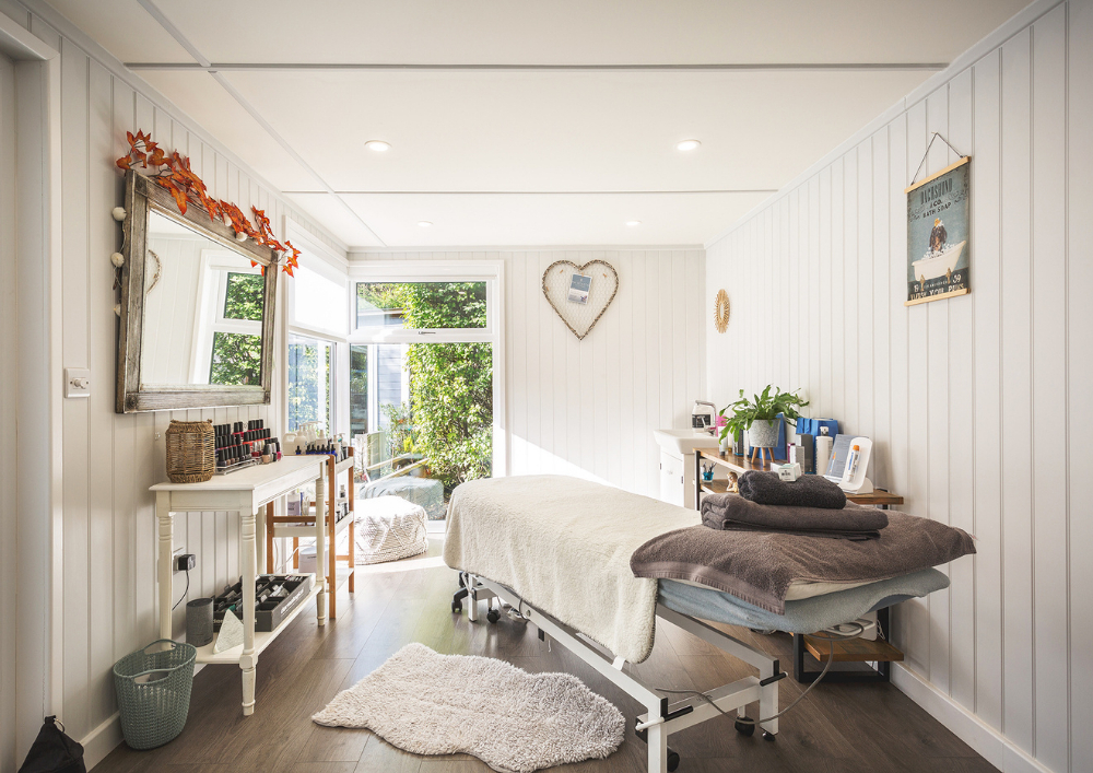 inside a 5x3 garden beauty room