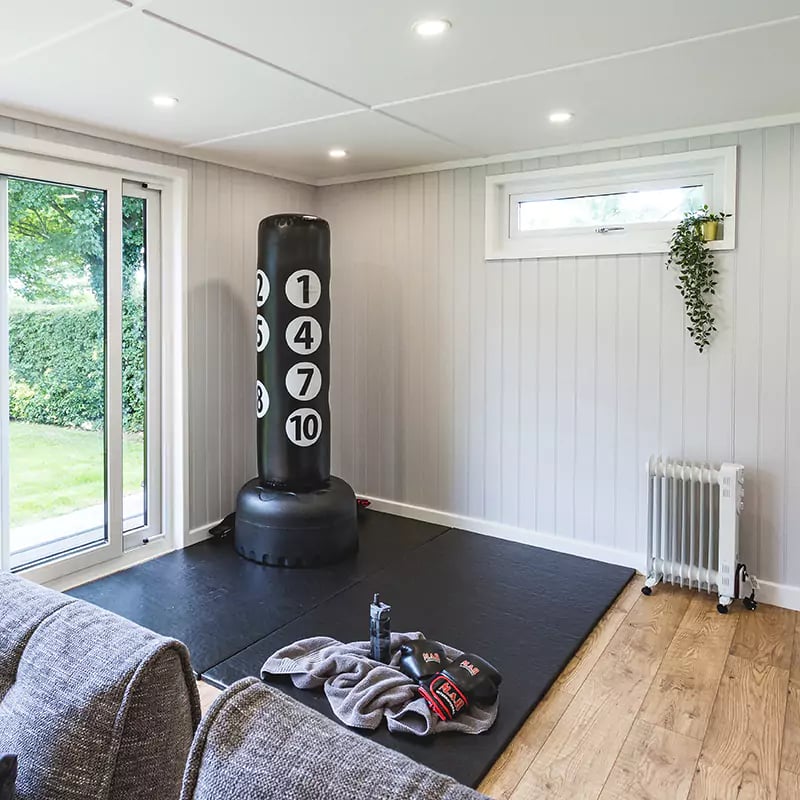  Cedar Garden Gym Room with Sliding Doors 