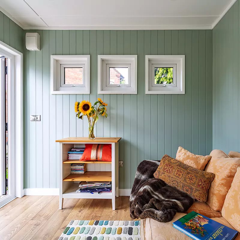 Redwood Artist's Studio with Potted Green Walls