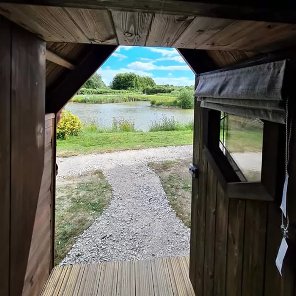 Driftwood Lodges Luxury Glamping Lodges Inside View looking out