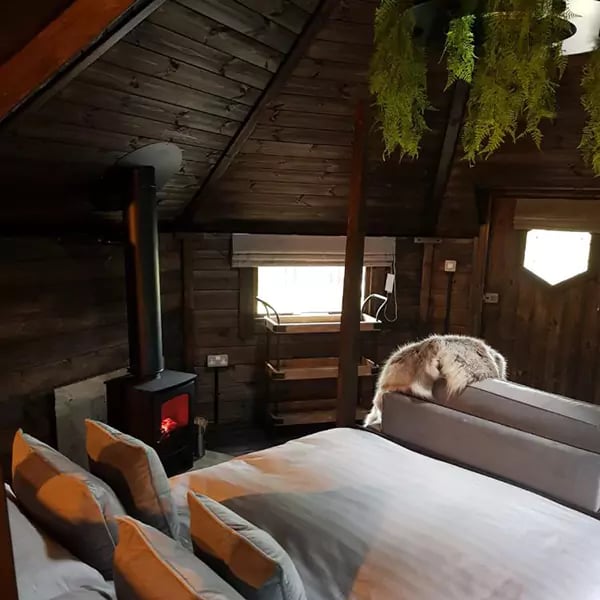 camping cabin lodges in Derbyshire interior