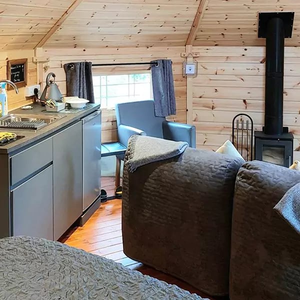 Inside Arctic Cabins Holiday Hive at Thorny Bush 
