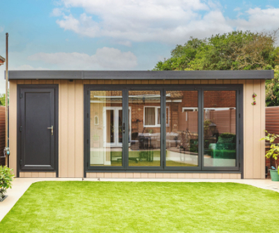 garden office with shed