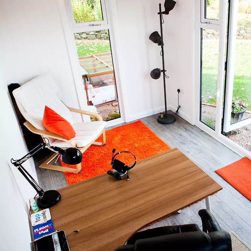 Office Pod Garden Room with Inside View 