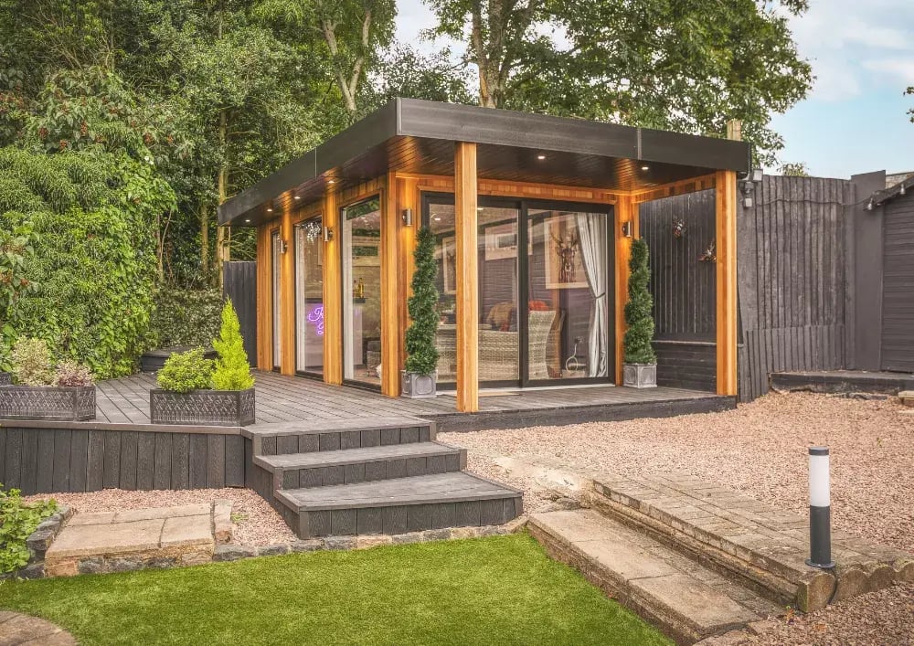 luxury summerhouse with veranda