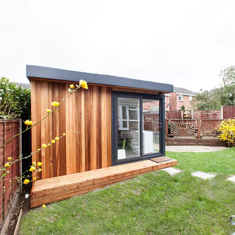  Cedar Garden Office in Corner of Garden