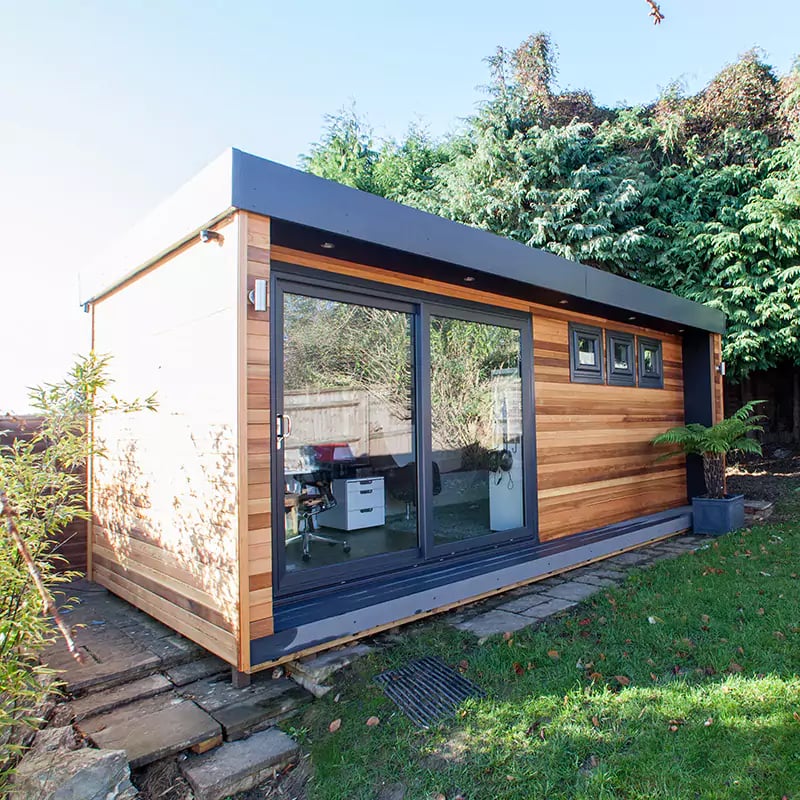 Cedar Garden Room for music studio