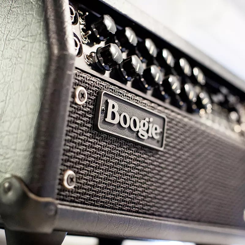 close up of a guitar amplifier