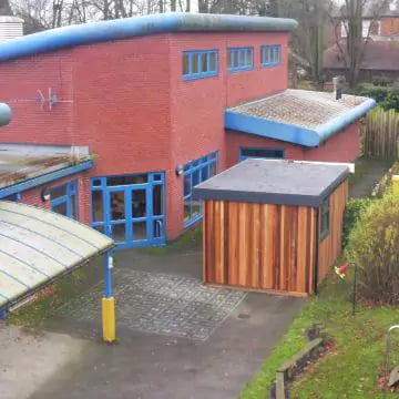 Langar CofE Drone photo of the music room