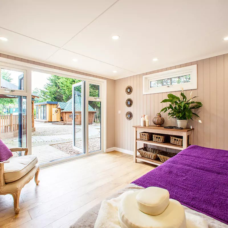 Interior of a garden therapy room